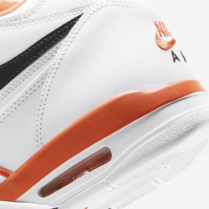 Nike Air Flight 89 Spor Ayakkabı Erkek Beyaz Turuncu Siyah | TR4257155