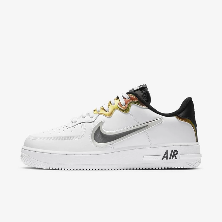 Nike Air Force 1 Spor Ayakkabı Erkek Beyaz Siyah Renkli | TR4258957