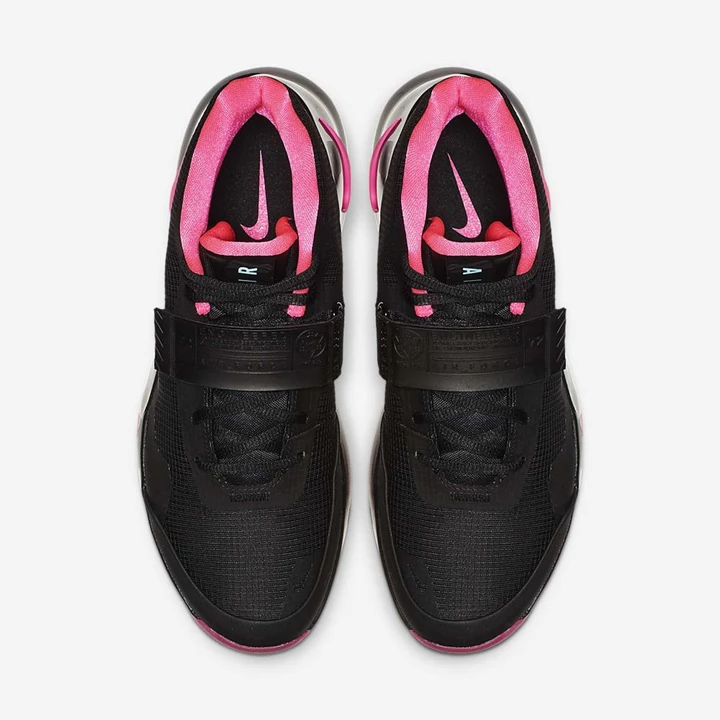 Nike Air Force Max Basketbol Ayakkabısı Kadın Siyah Mavi Koyu Gri Pembe | TR4256960