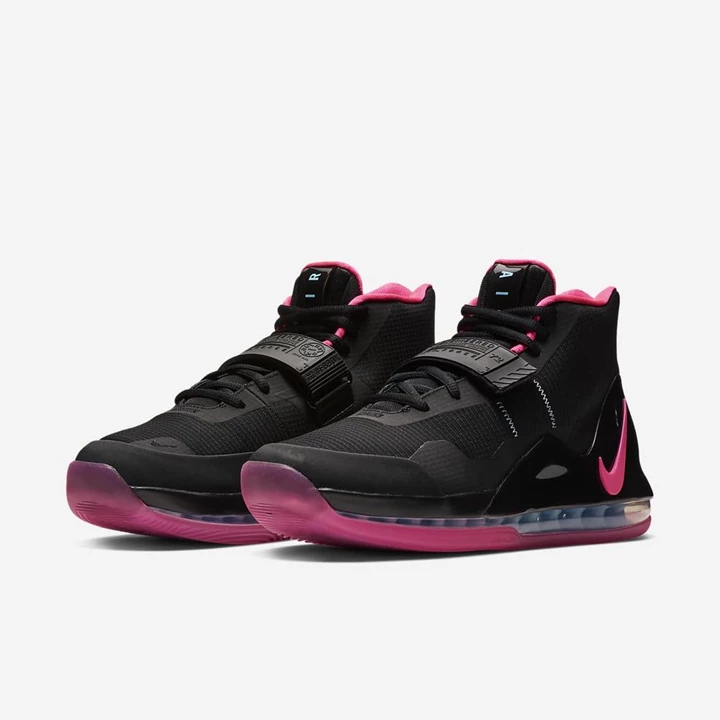Nike Air Force Max Basketbol Ayakkabısı Erkek Siyah Mavi Koyu Gri Pembe | TR4257576