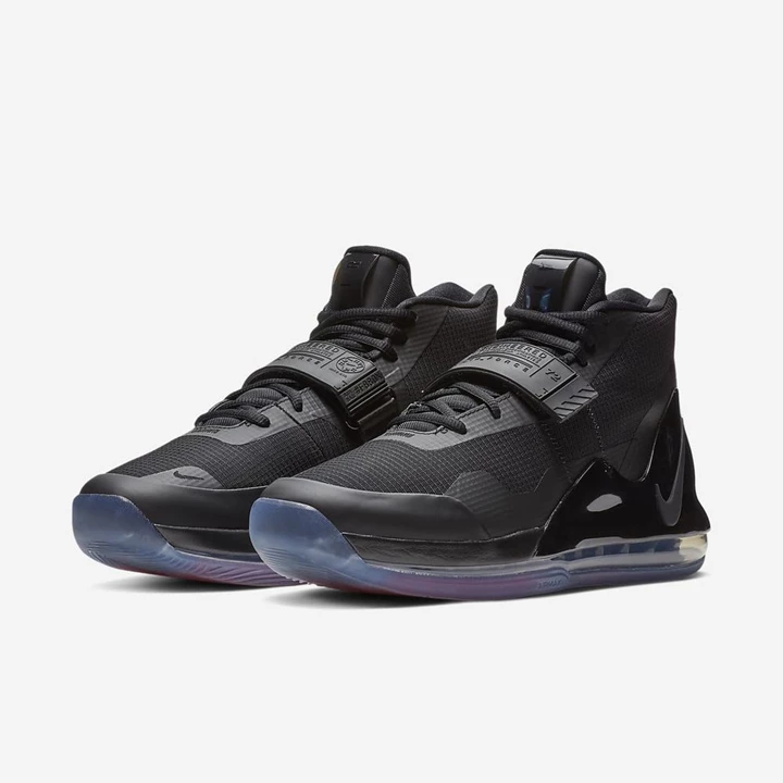 Nike Air Force Max Basketbol Ayakkabısı Kadın Siyah Koyu Gri Koyu Gri Siyah | TR4259065