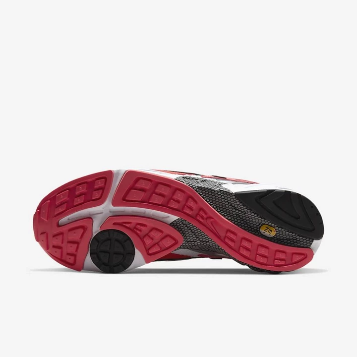 Nike Air Ghost Racer Spor Ayakkabı Erkek Kırmızı Beyaz Metal Gümüş Siyah | TR4257618