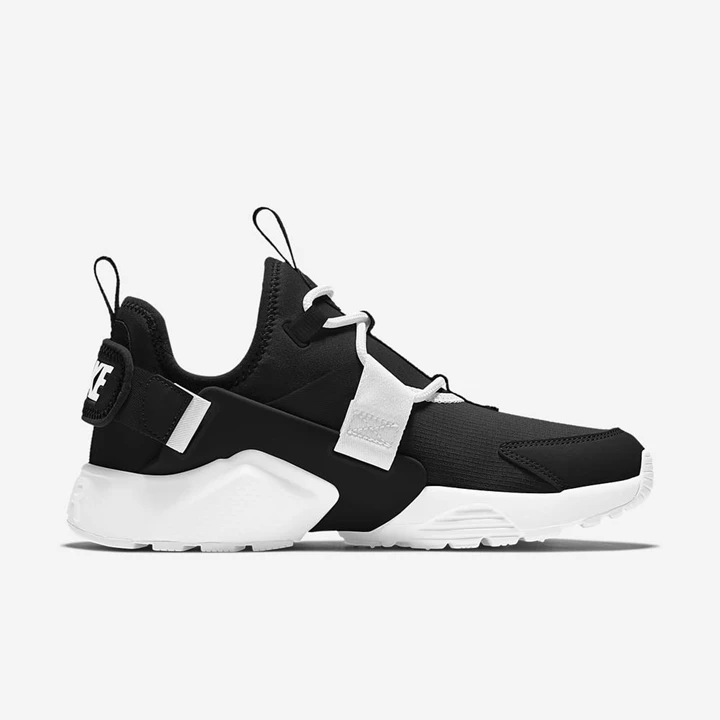 Nike Air Huarache Spor Ayakkabı Kadın Siyah Beyaz Siyah | TR4257117