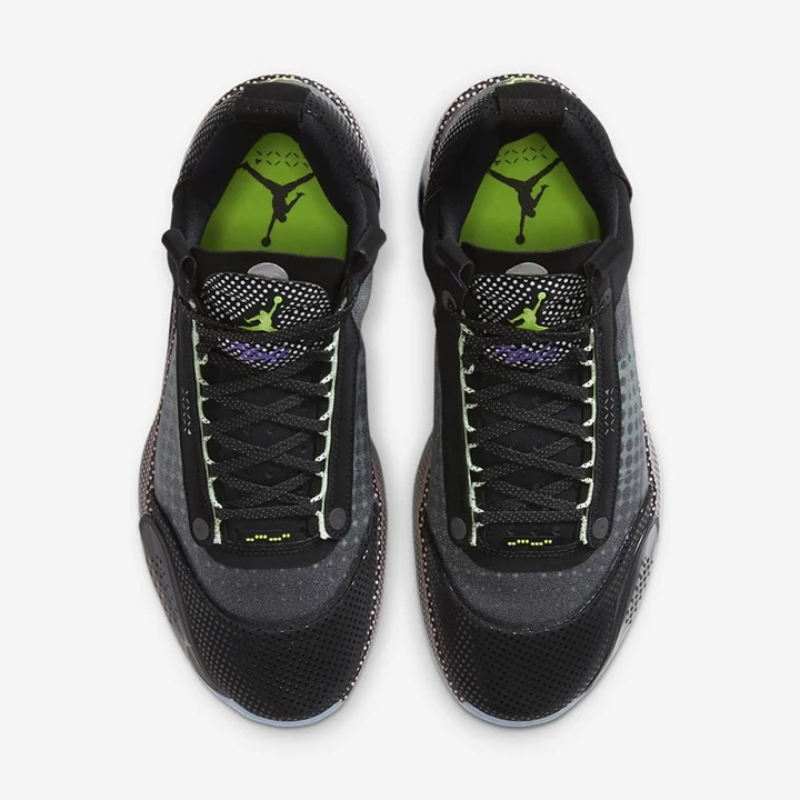 Nike Air Jordan Basketbol Ayakkabısı Erkek Siyah Yeşil Mercan Beyaz | TR4257364
