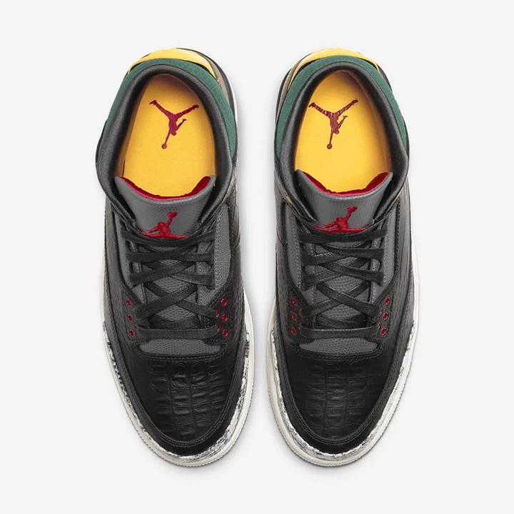 Nike Air Jordan Jordans Erkek Siyah Beyaz Yeşil Siyah | TR4256987