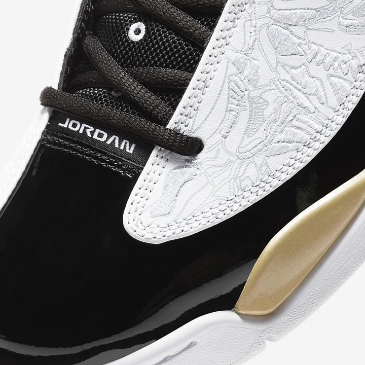 Nike Air Jordan Jordans Erkek Siyah Metal Altın Beyaz | TR4256982