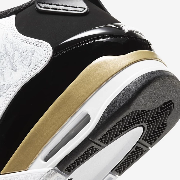 Nike Air Jordan Jordans Erkek Siyah Metal Altın Beyaz | TR4256982
