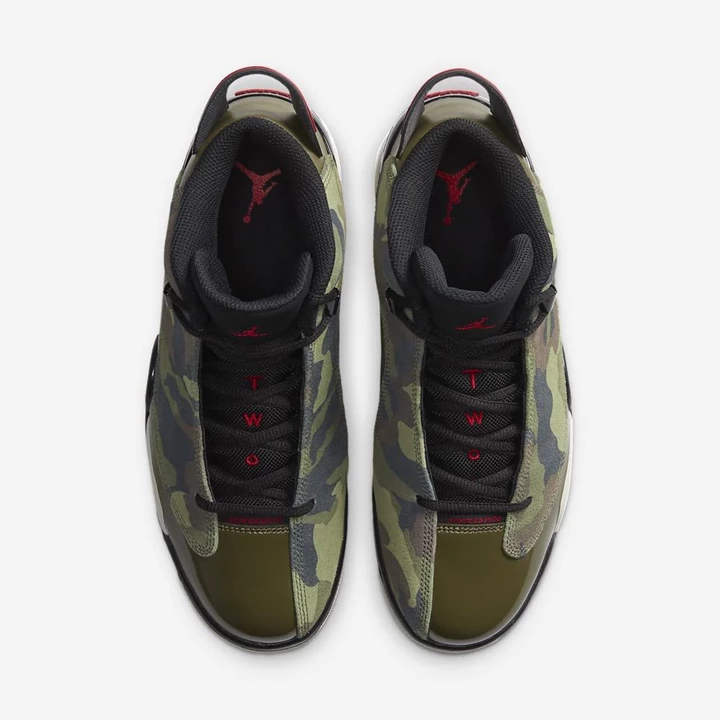 Nike Air Jordan Jordans Erkek Zeytin Yeşili Siyah Açık Bej Rengi Kırmızı | TR4258439