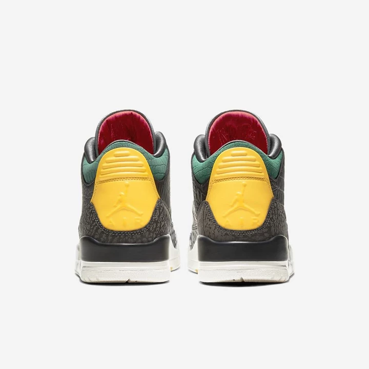 Nike Air Jordan Spor Ayakkabı Erkek Siyah Beyaz Yeşil Siyah | TR4258577
