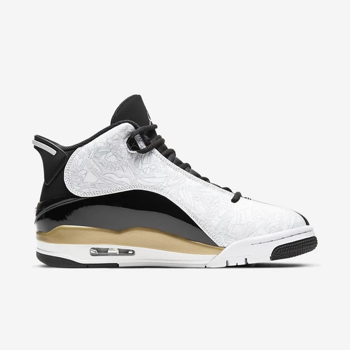 Nike Air Jordan Spor Ayakkabı Erkek Siyah Metal Altın Beyaz | TR4258837