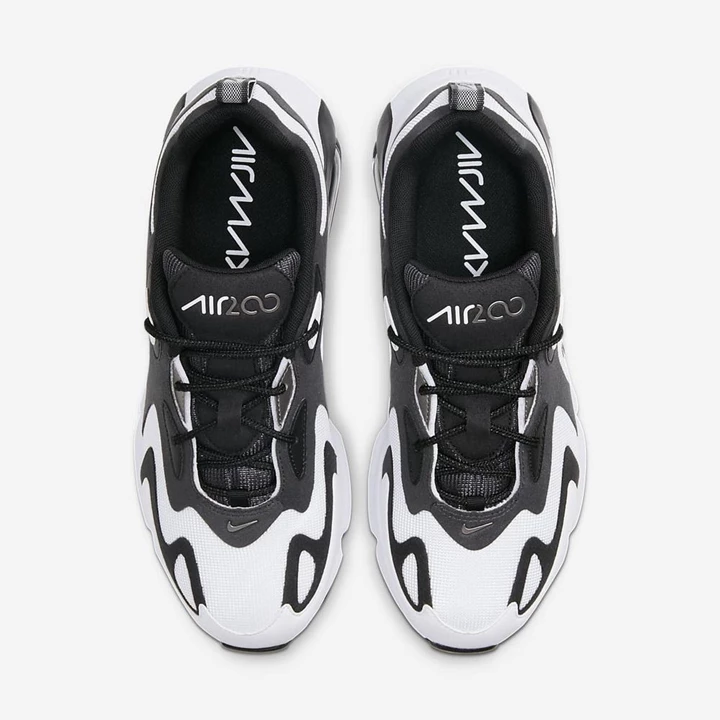 Nike Air Max 200 Spor Ayakkabı Erkek Beyaz Koyu Gri Siyah Metal Mavi Gri | TR4257419