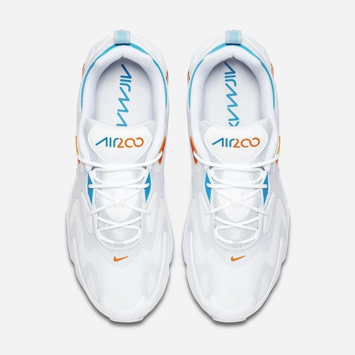 Nike Air Max 200 Spor Ayakkabı Erkek Gri Turuncu Beyaz Mavi | TR4256373