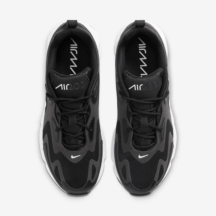 Nike Air Max 200 Spor Ayakkabı Erkek Siyah Metal Gümüş Beyaz | TR4256964