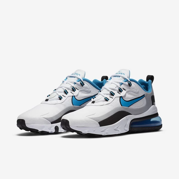 Nike Air Max 270 Spor Ayakkabı Erkek Beyaz Gri Siyah Mavi | TR4257209