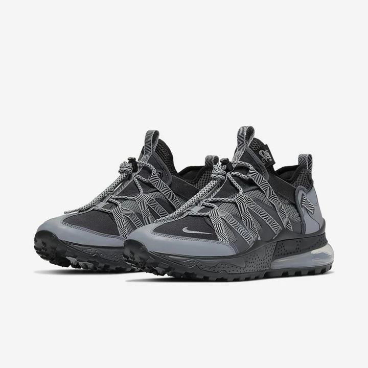 Nike Air Max 270 Spor Ayakkabı Erkek Koyu Gri Gri Siyah Metal Gümüş | TR4258562