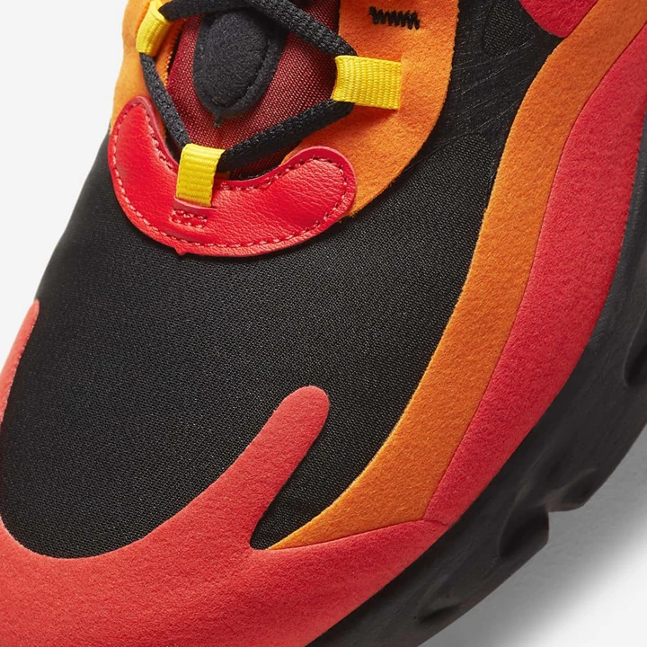 Nike Air Max 270 Spor Ayakkabı Erkek Siyah Sarı Turuncu Kırmızı | TR4257228