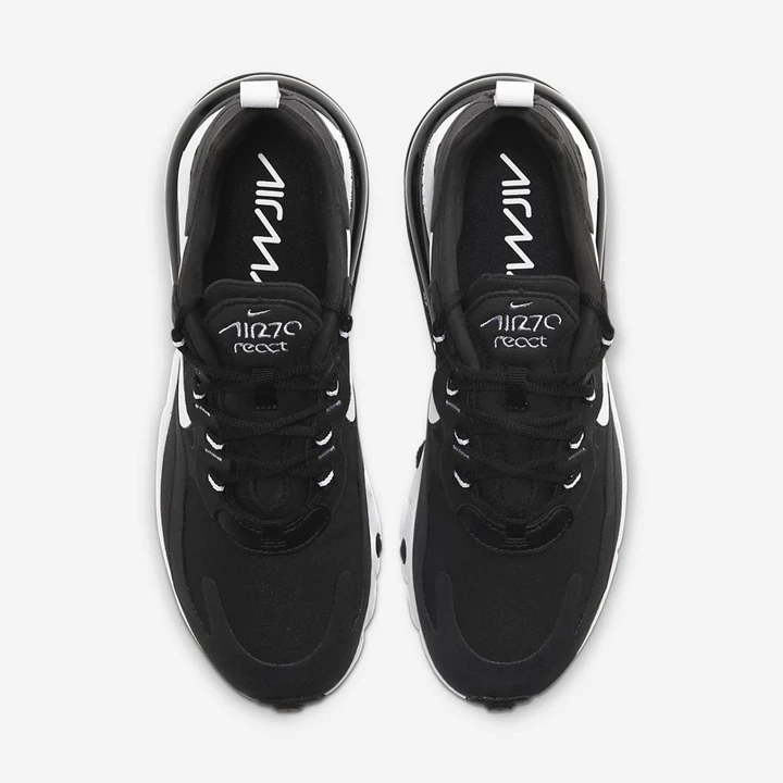Nike Air Max 270 Spor Ayakkabı Kadın Siyah Siyah Siyah Beyaz | TR4258224
