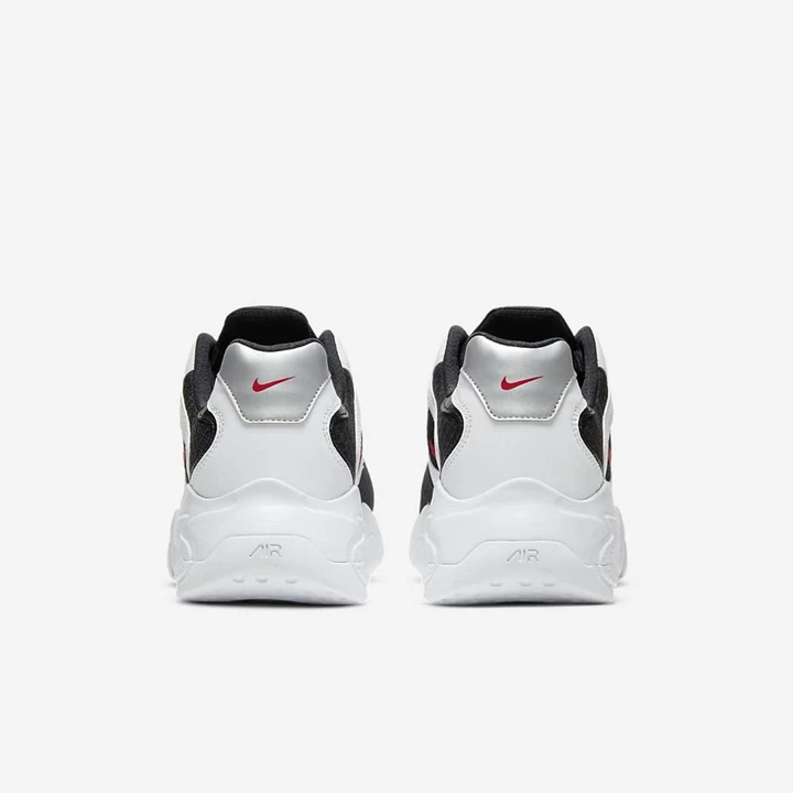 Nike Air Max 2X Spor Ayakkabı Erkek Siyah Beyaz Metal Gümüş Kırmızı | TR4257802