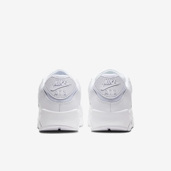Nike Air Max 90 Spor Ayakkabı Erkek Beyaz Beyaz Gri Beyaz | TR4256527