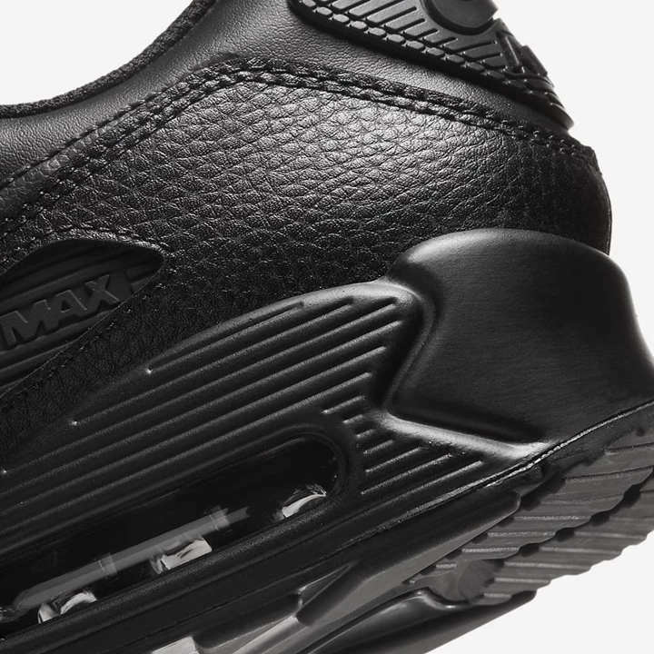 Nike Air Max 90 Spor Ayakkabı Erkek Siyah Siyah Siyah | TR4256683