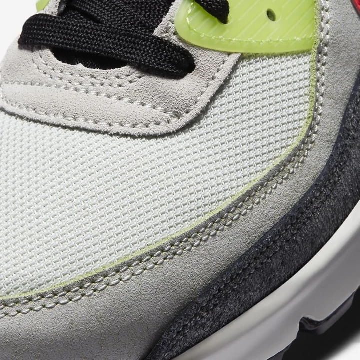 Nike Air Max 90 Spor Ayakkabı Erkek Yeşil Siyah Kırmızı | TR4259130