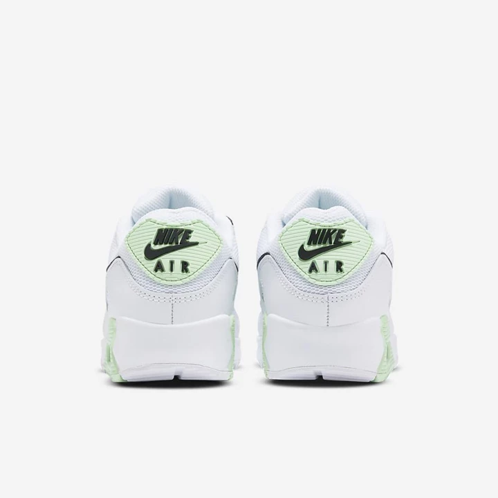 Nike Air Max 90 Spor Ayakkabı Kadın Beyaz Yeşil Siyah | TR4259243