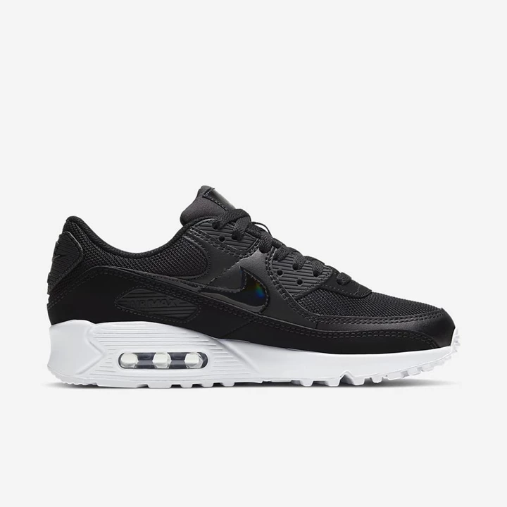 Nike Air Max 90 Spor Ayakkabı Kadın Siyah Beyaz Siyah | TR4257131