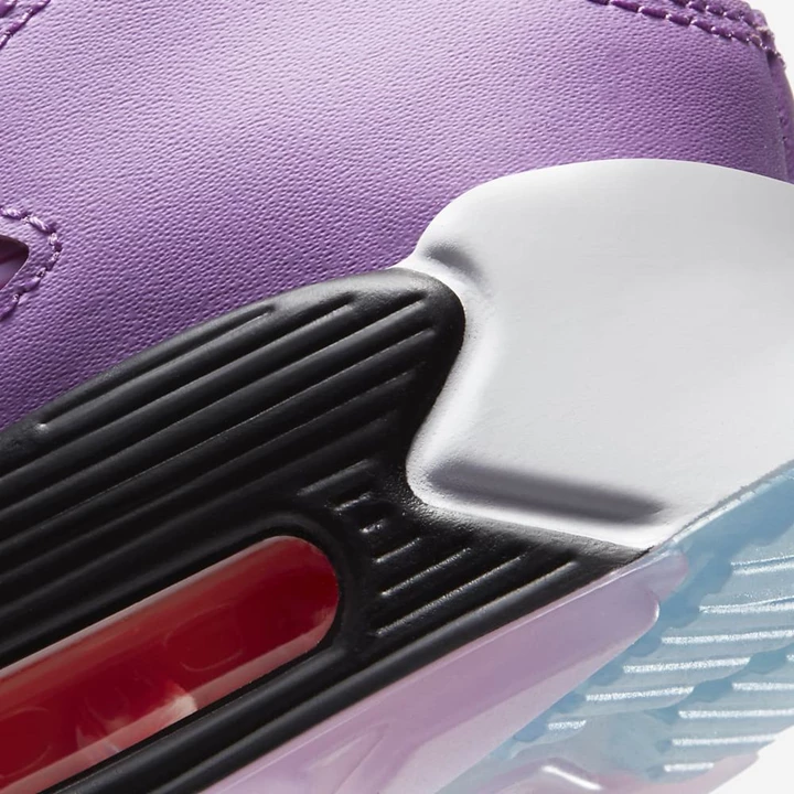 Nike Air Max 90 Tenis Ayakkabısı Kadın Beyaz Mor Mavi Kırmızı | TR4256444