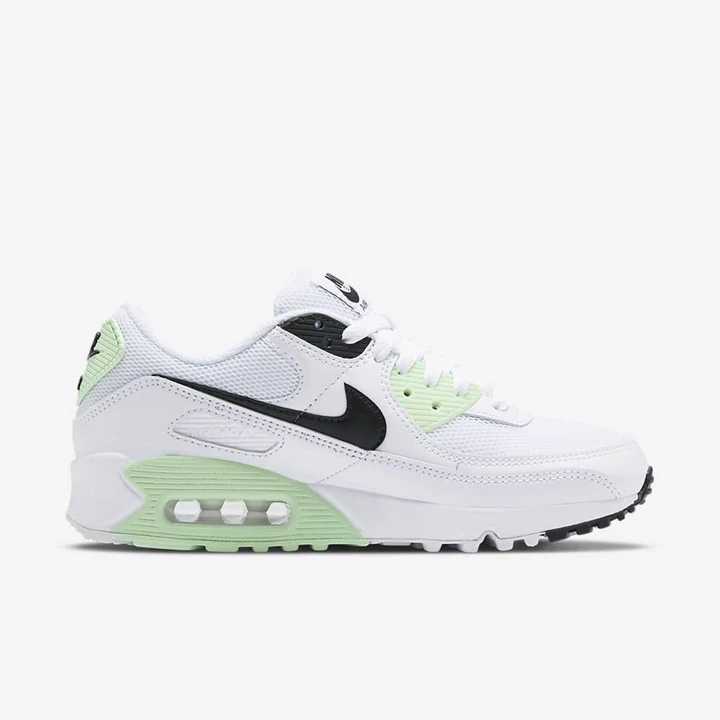 Nike Air Max 90 Tenis Ayakkabısı Kadın Beyaz Yeşil Siyah | TR4257812