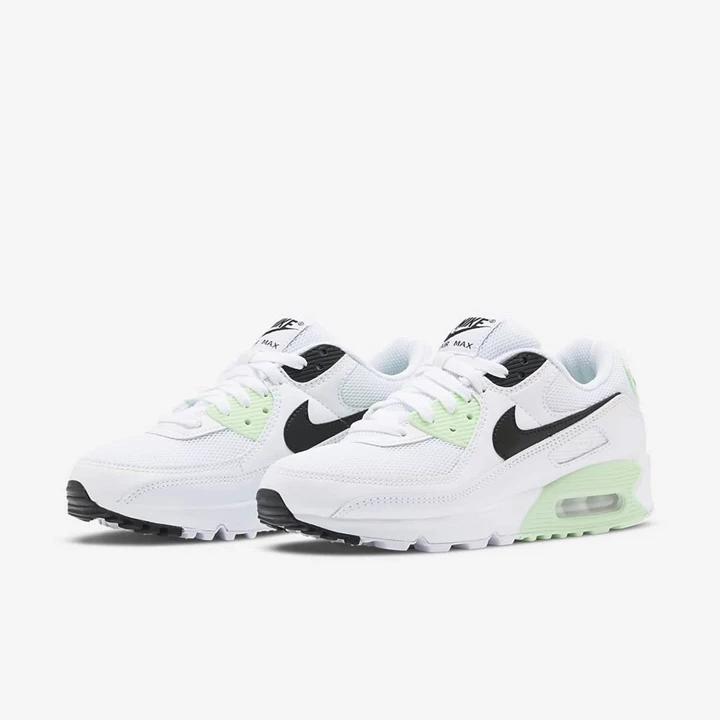 Nike Air Max 90 Tenis Ayakkabısı Kadın Beyaz Yeşil Siyah | TR4257812