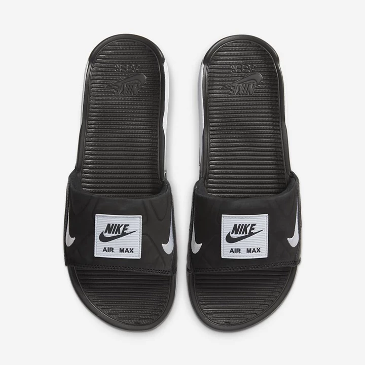 Nike Air Max 90 Terlik Erkek Siyah Beyaz | TR4256915