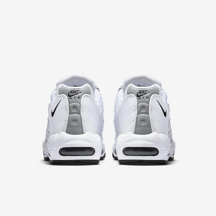Nike Air Max 95 Spor Ayakkabı Erkek Beyaz Siyah Siyah | TR4256861