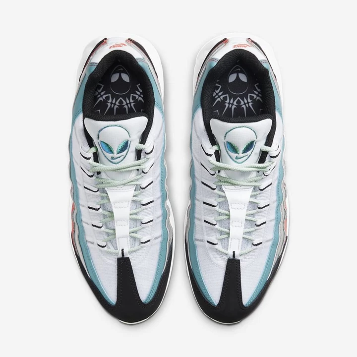 Nike Air Max 95 Spor Ayakkabı Erkek Beyaz Siyah | TR4258115