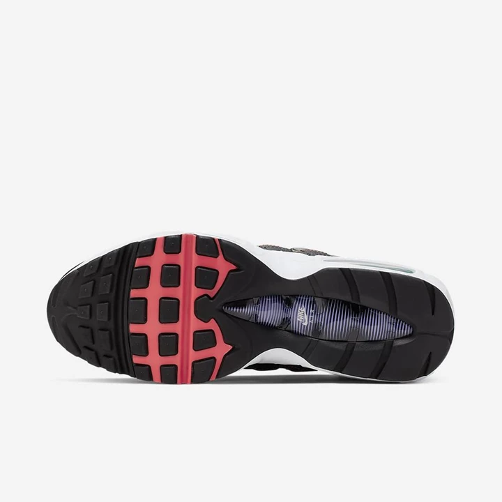 Nike Air Max 95 Spor Ayakkabı Erkek Siyah Yeşil Mor Kırmızı | TR4256956