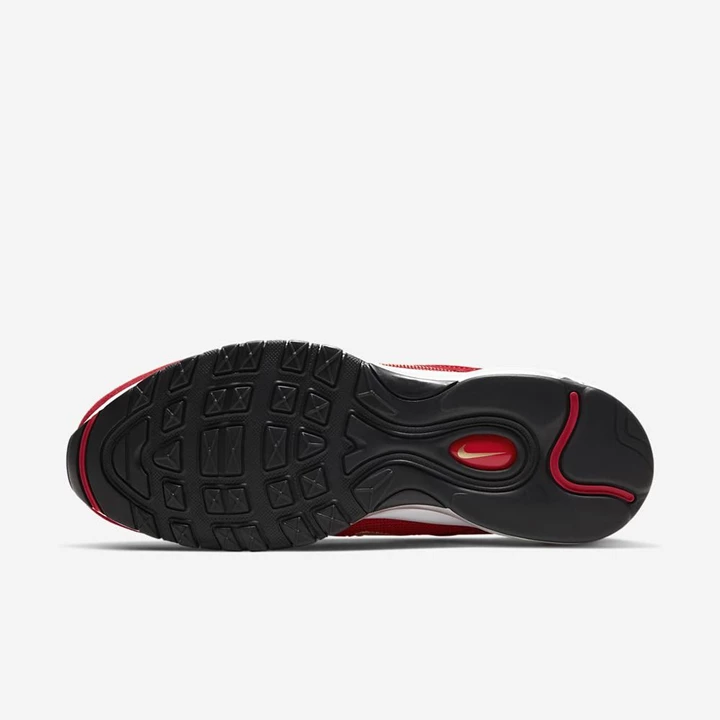 Nike Air Max 97 Spor Ayakkabı Erkek Kırmızı Beyaz Siyah Metal Altın | TR4259035