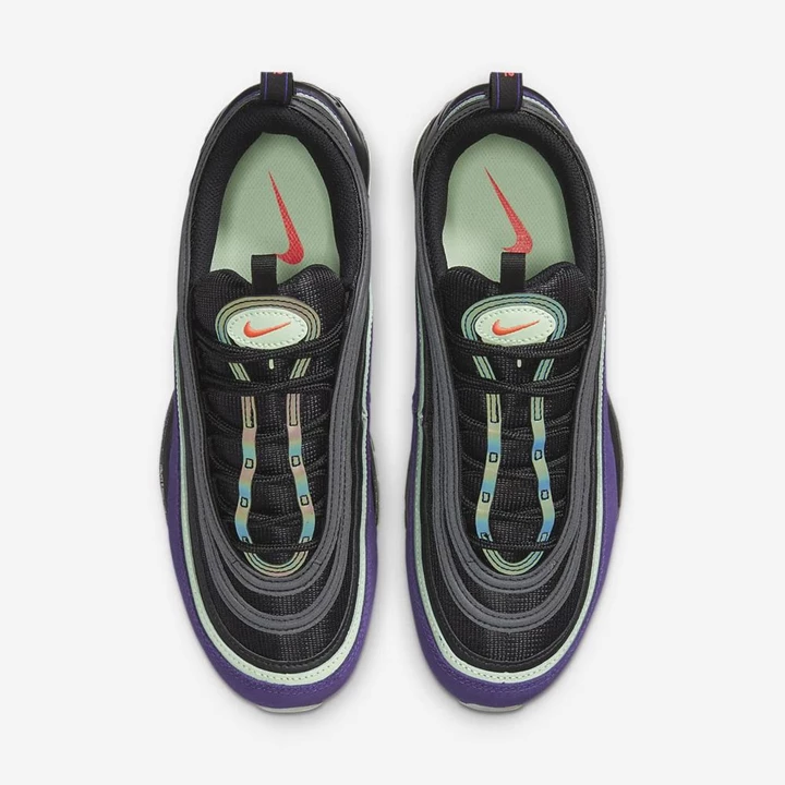 Nike Air Max 97 Spor Ayakkabı Erkek Siyah Mor Kırmızı | TR4258665