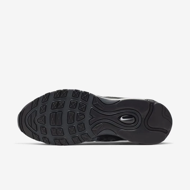 Nike Air Max 97 Spor Ayakkabı Erkek Siyah Koyu Gri Beyaz | TR4258841