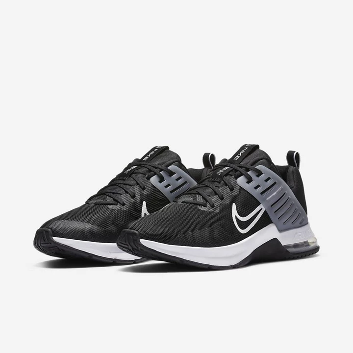 Nike Air Max Alpha Spor Ayakkabı Erkek Siyah Gri Beyaz | TR4258582