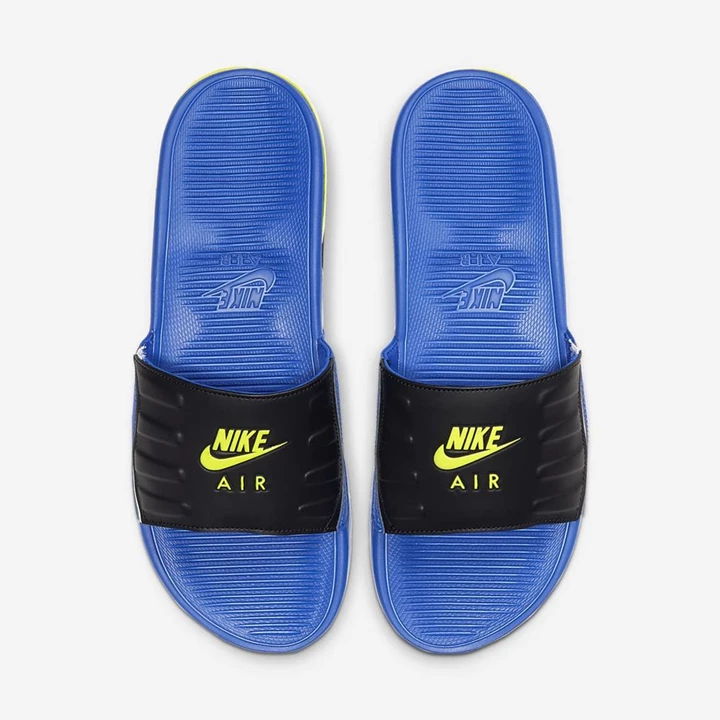 Nike Air Max Camden Terlik Erkek Mavi Siyah Açık Yeşil Turuncu | TR4258356