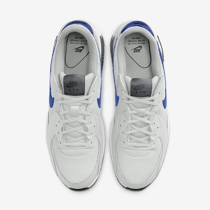 Nike Air Max Excee Spor Ayakkabı Erkek Gri Siyah Kraliyet Mavisi | TR4258042
