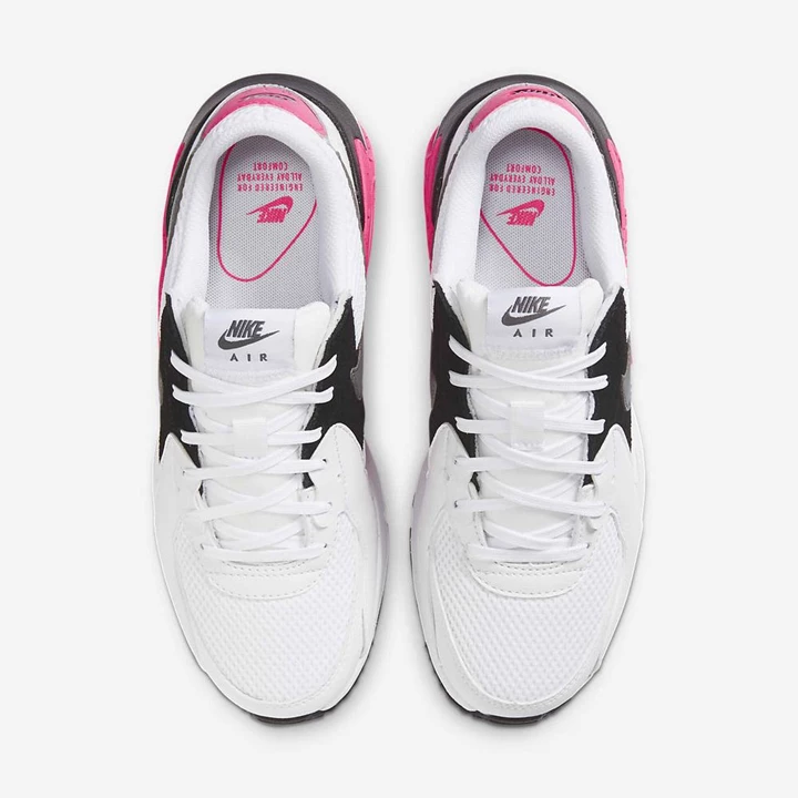 Nike Air Max Excee Spor Ayakkabı Kadın Beyaz Siyah Pembe Gri | TR4257726