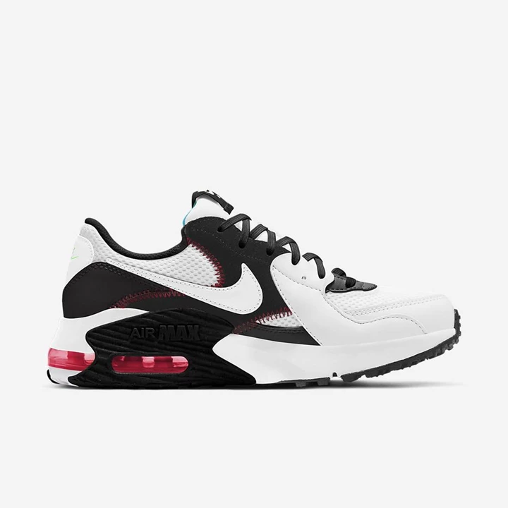 Nike Air Max Excee Spor Ayakkabı Kadın Beyaz Siyah Kırmızı Beyaz | TR4257829