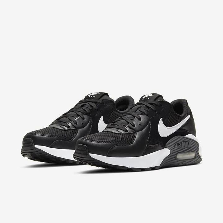 Nike Air Max Excee Spor Ayakkabı Kadın Siyah Koyu Gri Beyaz | TR4256945