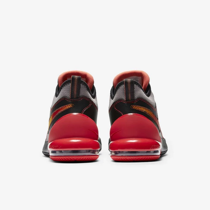 Nike Air Max Impact Basketbol Ayakkabısı Kadın Gri Siyah Kırmızı | TR4256999