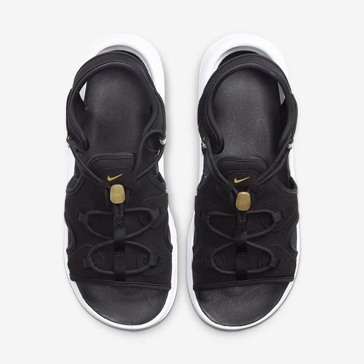 Nike Air Max Koko Sandalet Kadın Siyah Koyu Gri Beyaz Metal Altın | TR4258821