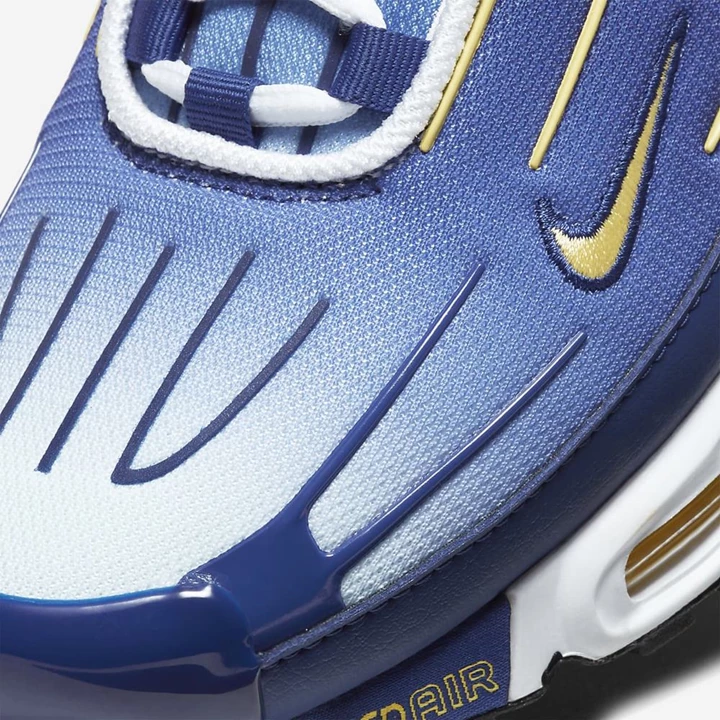 Nike Air Max Plus Spor Ayakkabı Erkek Koyu Kraliyet Mavisi Beyaz Altın | TR4257338