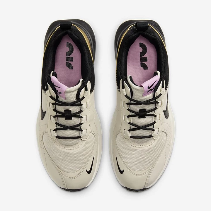 Nike Air Max Verona Spor Ayakkabı Kadın Açık Kahverengi Beyaz Metal Altın Siyah | TR4257636