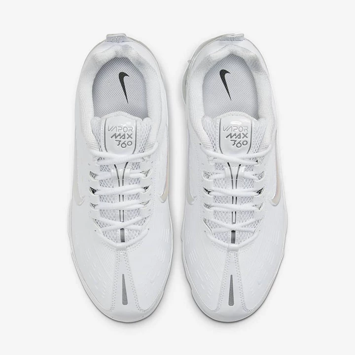 Nike Air VaporMax Spor Ayakkabı Erkek Beyaz Beyaz Gümüş Beyaz | TR4257789