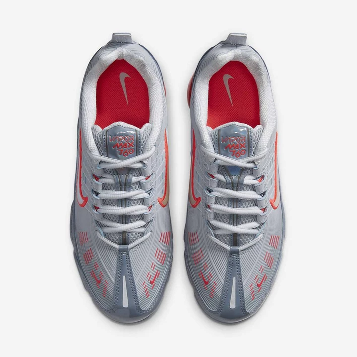 Nike Air VaporMax Spor Ayakkabı Erkek Mavi Gri Obsidian Beyaz Beyaz Kırmızı | TR4259153