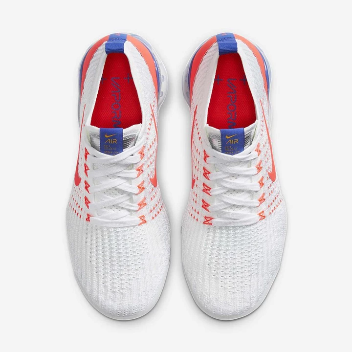 Nike Air VaporMax Spor Ayakkabı Kadın Beyaz Mavi Kırmızı | TR4257039